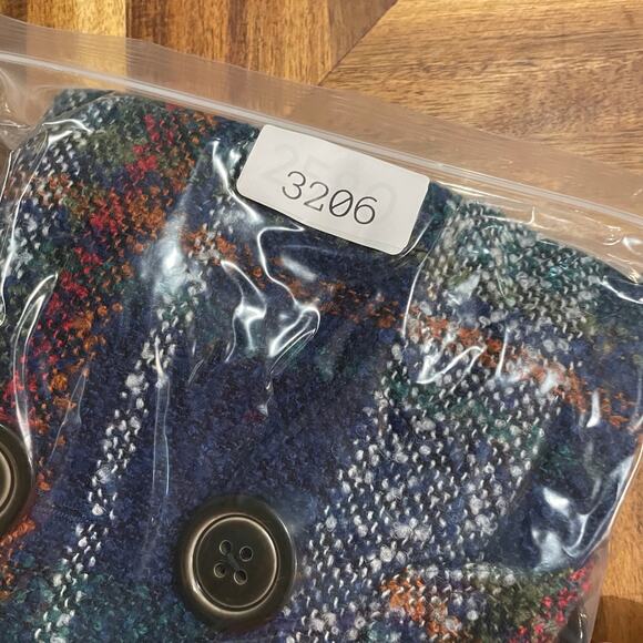 Cabi Vest Joyfall Me Plaid Rough Tweed Double‎ Breasted Sz M Wool Blend Lined - Picture 7 of 7